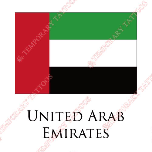 United Arab Emirates flag Customize Temporary Tattoos Stickers NO.2010